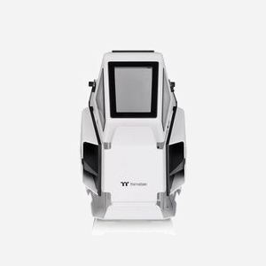 Thermaltake AH T200 Snow Micro Tower Blanc, micro ATX/Mini-ITX, 3x3.5", 2x2.5", USB 3.2 Gen 1/Gen 2, radiateurs 280mm, SPCC/Verre Trempé - Miniature 2