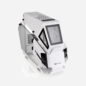 Thermaltake AH T200 Snow Micro Tower Blanc, micro ATX/Mini-ITX, 3x3.5", 2x2.5", USB 3.2 Gen 1/Gen 2, radiateurs 280mm, SPCC/Verre Trempé - Miniature 5
