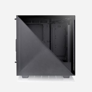 Thermaltake Divider 300 TG Noir - Boîtier PC Midi Tower ATX/micro ATX/Mini-ITX, 2x3.5", 5x2.5", Vent 1x120mm, USB 3.2, Refroidissement liquide 360mm, SPCC - Miniature 4