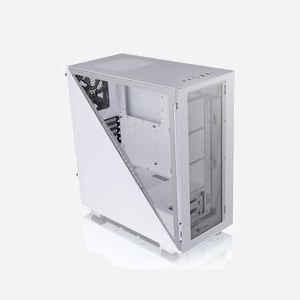 Thermaltake Divider 300 TG Snow, Boîtier PC Midi Tower Blanc, ATX/Micro-ATX/Mini-ITX, 2x3.5", 5x2.5", 1x120mm AR, USB 3.2 Gen1/Gen2, Refroidissement liquide, SPCC - Miniature 5