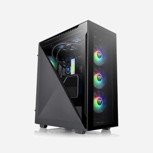 Thermaltake Divider 500 TG ARGB Midi Tower Noir (CA-1T4-00M1WN-01) - ATX/microATX/Mini-ITX, 3x120mm Avant, Radiateur 360mm, USB 3.2 Gen1/Gen2 - Miniature 1