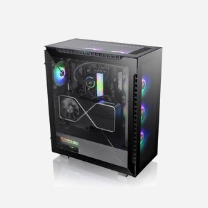 Thermaltake Divider 500 TG ARGB Midi Tower Noir (CA-1T4-00M1WN-01) - ATX/microATX/Mini-ITX, 3x120mm Avant, Radiateur 360mm, USB 3.2 Gen1/Gen2 - Miniature 5