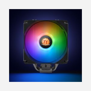 Thermaltake UX210 ARGB Refroidisseur CPU 12cm (600-2000 RPM) 72.3 CFM, Socket Intel/AMD, 5 Caloducs, Noir/Blanc, TDP max non spécifié - Miniature 2