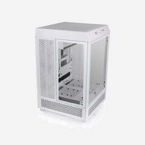 Thermaltake The Tower 500 Blanc, Boîtier PC Midi Tower ATX/EATX/microATX/Mini-ITX, 4x 3.5", 8x 2.5", 2x 120mm arrière, USB 3.2, Verre Trempé - Miniature 2