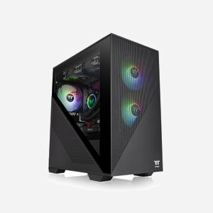 Thermaltake Divider 170 TG ARGB Noir - Boîtier PC Midi Tower, micro ATX/Mini-ITX, 2x120mm ARGB, USB 3.2 Gen 1, SPCC/Verre Trempé, slots 3.5"/2.5"