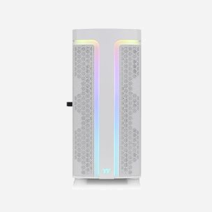 Thermaltake H590 TG ARGB Midi Tower Blanc (CA-1X4-00M6WN-00) - Boîtier PC ATX/EATX/Micro-ATX/Mini-ITX, 2x3.5", 2x2.5", Vent. 120mm x2 ARGB, SPCC/Verre Trempé - Miniature 2