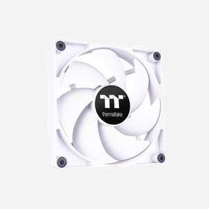 Thermaltake CT120 Blanc - Ventilateur 120mm pour Boitier PC, 500-2000 tr/min, 57.05 CFM, 2.23 mmH2O, Palier Hydraulique, 25.8 dB, PWM