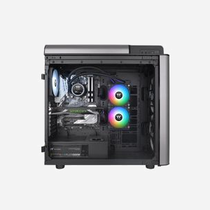 Thermaltake TH240 V2 Ultra Refroidisseur Liquide All-in-One CPU, 2 ventilateurs 120mm, 1500-3000 RPM, 57.05 CFM, 2.23 mmH2O, Sockets Intel/AMD - Miniature 5