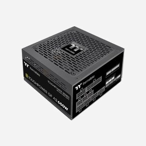 Thermaltake TOUGHPOWER GF A3 650W - Alimentation ATX 80+ Gold, PFC Actif, Entièrement Modulaire, Ventilateur 120mm FDB, Connecteur 12+4 broches PCIe 5.0 - Miniature 1