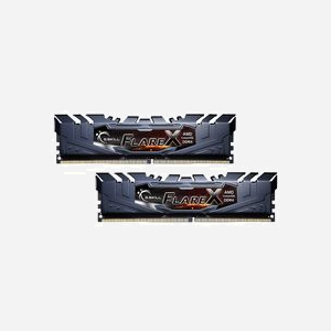 G.Skill Flare X F4-3200C16Q-64GFX : Kit mémoire 64Go (4x16Go) DDR4 3200MHz CL16 1.35V Unbuffered, Dual/Quad Channel, Intel XMP 2.0 - Miniature 3