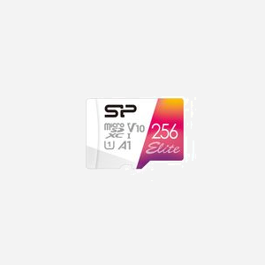 Silicon Power MicroSDXC Elite 256 Go UHS-I Classe 10 U1 V10 A1 (100 Mo/s) - Résistance Poussière/Eau/Température/Rayons X - Miniature 1