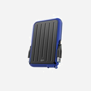 Silicon Power A66 1To USB 3.2 Gen 1 Disque Dur Externe 2.5" Noir/Bleu (SP010TBPHD66SS3B) - Résistant Chocs/Eau/Poussière - Windows/macOS/Linux
