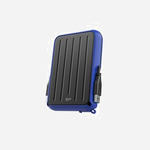 Silicon Power A66 Disque Dur Externe 5 To USB Type-A 3.2 Gen 1, Résistant aux Chocs/Poussière/Eau, Windows/macOS/Linux, Noir/Bleu - Miniature 1