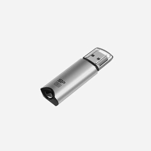Silicon Power Marvel M02 128Go USB Type-A 3.2 Gen 1 Argent - Châssis Aluminium/Plastique, AES 256-bit, Windows/macOS/Linux, 9.5g - Miniature 2