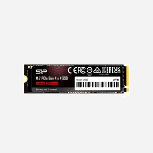 Silicon Power UD90 SSD 2To M.2 PCIe 4.0 NVMe 1.4 3D NAND 2280 Lecture 5000MB/s Ecriture 4800MB/s pour PC/Ordinateur portable - Miniature 1
