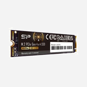 Silicon Power US75 SSD 2 To M.2 PCIe 4.0 NVMe 2280 Lecture 7000 Mo/s Écriture 6000 Mo/s MTBF 1.5M heures pour PC et ordinateur portable - Miniature 4