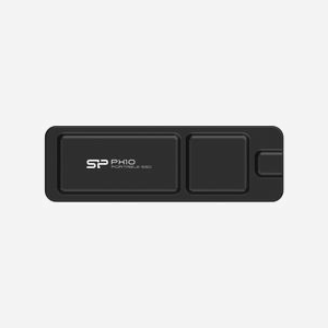 Silicon Power PX10 512 Go SSD Externe USB Type-C 3.2 Gen 2 - Lecture/Écriture 1050 Mo/s - Boîtier Aluminium Noir - Windows/macOS/Linux/Android/iOS - Miniature 3