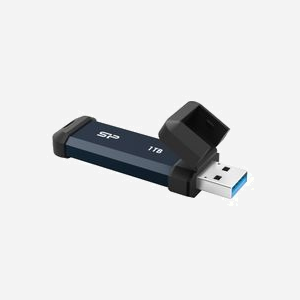 Silicon Power MS60 1 To USB Type-A 3.2 Gen 2 - Lecture 600Mo/s, Ecriture 500Mo/s - Compatible Windows, macOS, Linux, Android, iOS - Bleu - Miniature 2