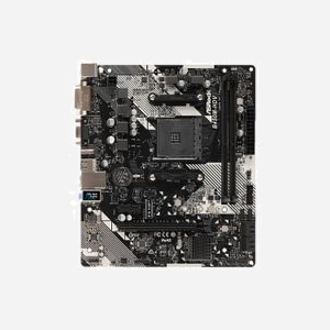 Asrock B450M-HDV R4.0 : Carte mère micro ATX AMD B450 Socket AM4, DDR4, M.2, SATA III, Gigabit Ethernet, Realtek ALC887, Windows 10 - Miniature 2