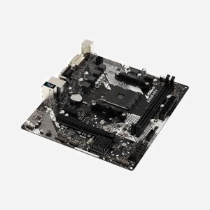 Asrock B450M-HDV R4.0 : Carte mère micro ATX AMD B450 Socket AM4, DDR4, M.2, SATA III, Gigabit Ethernet, Realtek ALC887, Windows 10 - Miniature 3