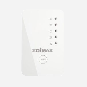 Edimax EW-7438RPN Mini Répéteur WiFi 300 Mbit/s 2.4 GHz, 802.11b/g/n, 1 x RJ45 10/100, Sécurité WEP/WPA/WPA2, Antennes intégrées, Blanc
