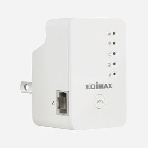 Edimax EW-7438RPN Mini Répéteur WiFi 300 Mbit/s 2.4 GHz, 802.11b/g/n, 1 x RJ45 10/100, Sécurité WEP/WPA/WPA2, Antennes intégrées, Blanc - Miniature 5