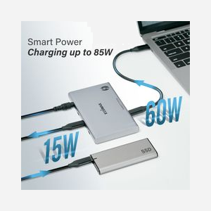 Edimax TD-405BP Station d'accueil Thunderbolt 4, 3x Thunderbolt 4, USB 3.2 Gen 2, 60W Power Delivery, Aluminium, Windows 10, macOS Big Sur - Miniature 4