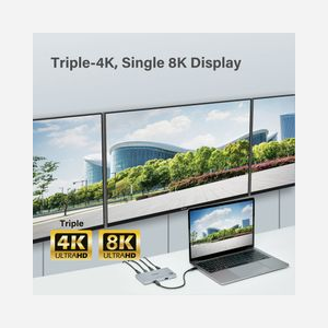 Edimax TD-405BP Station d'accueil Thunderbolt 4, 3x Thunderbolt 4, USB 3.2 Gen 2, 60W Power Delivery, Aluminium, Windows 10, macOS Big Sur - Miniature 5