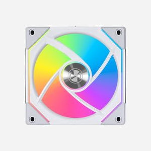 Lian Li SL-INFINITY UF-SLIN120-1W Ventilateur 120mm Blanc, 2100 tr/min, 29dB, 61.3 CFM, 2.66 mmH2O, FDB, LED RGB 3-pin, Connecteur 4-pin, 12V - Miniature 3