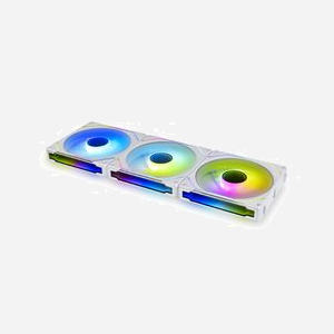 Lian Li SL-INFINITY UF-SLIN120-3W : Kit de 3 ventilateurs 120mm pour boîtier PC, 2100 tr/min, 61.3 CFM, 29dB, FDB, éclairage LED RGB, connecteurs 4-pin et 3-pin, blanc - Miniature 3
