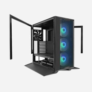 Lian Li LANCOOL III Midi Tower Noir Transparent, ATX/EATX, 4x140mm PWM, Mesh, Verre Trempé, 4x3.5", 8x2.5", USB 3.2 Gen1/Gen2, Refroidissement Air/AIO/Watercooling - Miniature 2