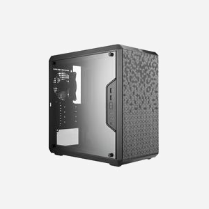 Cooler Master MasterBox Q300L - Boîtier PC Midi Tower Noir, Micro ATX/Mini-ITX, 1x120mm arrière, USB 3.2 Gen 1, Acier/Plastique, Refroidissement liquide, MCB-Q300L-KANN-S00