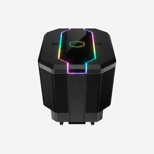 Cooler Master MasterAir MA620M - Refroidisseur CPU 12cm, 650-2000 RPM, 57.3 CFM, 2 mmH2O, Socket LGA 115x/20xx/AMx/FMx, Noir, Éclairage Multi