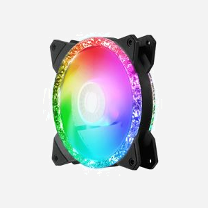Cooler Master MasterFan MF120 Prismatic 120mm : 650-2000 RPM, 55 CFM, 2.91 mmH2O, Noir, LED RGB, Connecteur 4-Pin PWM, MTTF 160000h - Miniature 2