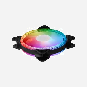 Cooler Master MasterFan MF120 Prismatic 120mm : 650-2000 RPM, 55 CFM, 2.91 mmH2O, Noir, LED RGB, Connecteur 4-Pin PWM, MTTF 160000h - Miniature 3