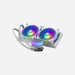 Cooler Master MasterLiquid ML240 Illusion White Edition - Refroidisseur liquide CPU All-in-One, 2x120mm, 6-30dB, 650-1800tr/min, Socket Intel/AMD, Blanc