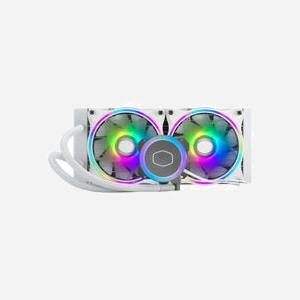 Cooler Master MasterLiquid ML240 Illusion White Edition - Refroidisseur liquide CPU All-in-One, 2x120mm, 6-30dB, 650-1800tr/min, Socket Intel/AMD, Blanc - Miniature 2