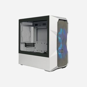Cooler Master TD300 Mini Tower Blanc - Boîtier PC Micro ATX/Mini-ITX, 2x120mm avant, Mesh, Acier, 2x3.5", 4x2.5", RGB, USB 3.2 Gen 1 - Miniature 3