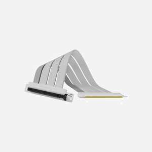 Cooler Master Riser Cable PCIe 4.0 x16 - 300mm - Connecteurs PCI-E x16 Mâle/Femelle - Couleur Blanc - Référence MCA-U000C-WPCI40-300 - Miniature 1