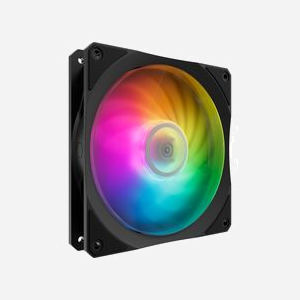 Cooler Master Mobius 140P ARGB - Ventilateur 140mm pour Boitier PC - 0-1900 RPM, 76.5 CFM, 2.3 mmH2O, 30 dBA, Connecteur 4-Pin, LED ARGB
