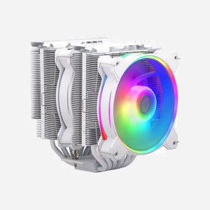 Cooler Master Hyper 622 Halo White Refroidisseur CPU Air, 2x120mm PWM 650-2050 tr/min, 51.88 CFM, Blanc, Socket LGA1700/AM5 - Miniature 2
