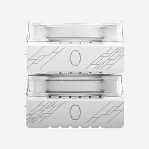 Cooler Master Hyper 622 Halo White Refroidisseur CPU Air, 2x120mm PWM 650-2050 tr/min, 51.88 CFM, Blanc, Socket LGA1700/AM5 - Miniature 5