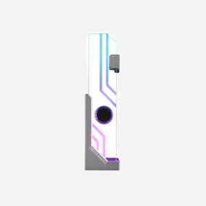 Cooler Master Atlas ARGB GPU Support Universel MCA-U000R-AGSBTG-00 : Aluminium/Plastique/Verre Trempé, 3 kg max, 44.2x195.7x75.5mm, Câble 0.6m - Miniature 3