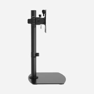 Support Bureau Double Écran Vision VFM-DSDB 13"-32" (33-81.3cm) VESA 75/100mm, Charge Max. 8kg/écran, Inclinaison -45/+45°, Pivot 180°, Acier Noir - Miniature 3