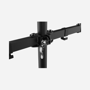 Support Bureau Double Écran Vision VFM-DPD2B 13"-27" (33-68.6cm) 16kg VESA 75/100mm Pince Acier Noir Inclinaison Pivotement Rotation - Miniature 3