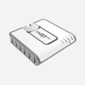 Mikrotik mAP lite RBMAPL-2ND Point d'accès 2.4GHz 802.11b/g/n 1xRJ45 10/100 PoE Blanc, 64Mo RAM, 16Mo Flash, RouterOS, Antenne 1.5dBi - Miniature 3
