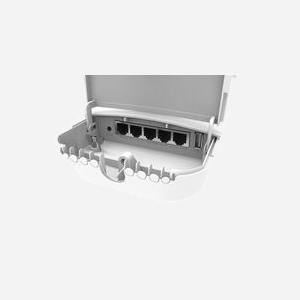 Mikrotik OmniTIK 5 PoE ac RBOMNITIKPG-5HACD : Point d'accès 5GHz 54 Mbit/s, 5xRJ45 10/100/1000 PoE, USB, Antenne 7.5dBi, 128MB RAM, RouterOS - Miniature 2