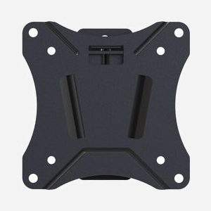Vision Support Mural VFM-W1X1TV2 Acier Noir pour Écrans 10-34" (25.4-86.4cm), VESA 75x75/100x100, Inclinaison -12°/+3°, Charge Max 25kg