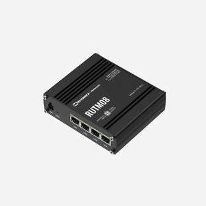 Teltonika RUTM08 Routeur Gigabit Ethernet - CPU MediaTek MIPS 1004Kc 880MHz, 4xLAN, 1xWAN, USB 2.0, RutOS, Pare-feu, VPN, Alimentation CC - Miniature 2