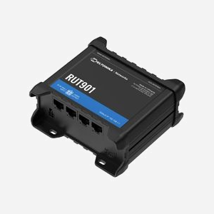 Teltonika RUT901 Routeur Cellulaire 4G LTE Fast Ethernet, Wi-Fi 4, Double SIM, RutOS, MTK 0.58GHz, 128MB DDR2, Ports RJ45, Boîtier Aluminium - Miniature 3